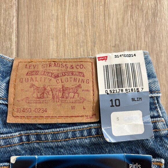 Vintage Levi's 550 Jeans Girl's 10 Blue Denim Medium Wash Slim Relaxed Fit 90s - Picture 5 of 8